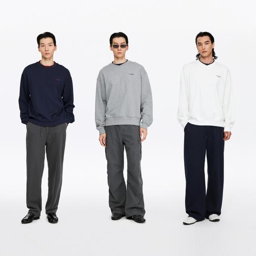 oneup撞色双层领套头卫衣 商品图4