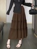 1.22限时秒杀！不支持退货【秋上新】2025新品6936灯芯绒蛋糕木耳边半身裙-喜出 商品缩略图2