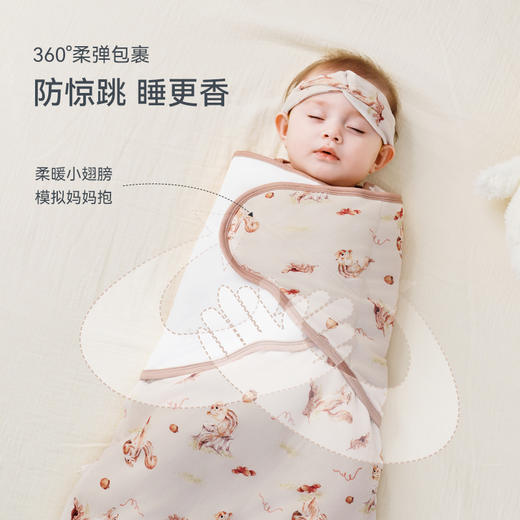 【2025秋冬新品】ibaby×outlast太空科技恒温投降式/翅膀式襁褓睡袋澳洲羊毛保温 商品图7