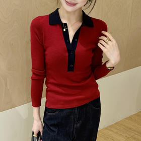 良木礼羊毛翻领套头（Q2591206）