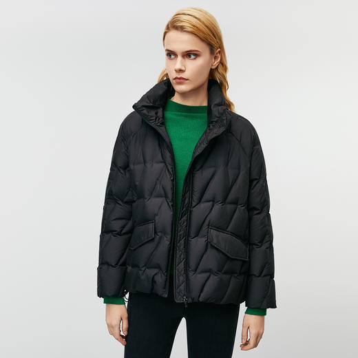 EITIE爱特爱冬季新款时尚简约显瘦百搭立领短款羽绒服8011715 商品图4