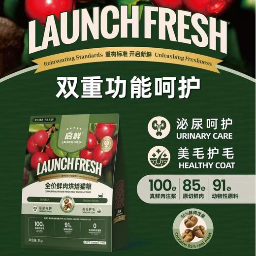 启鲜 全价鲜肉烘焙猫粮 双重功能呵护 2kg/袋 商品图1