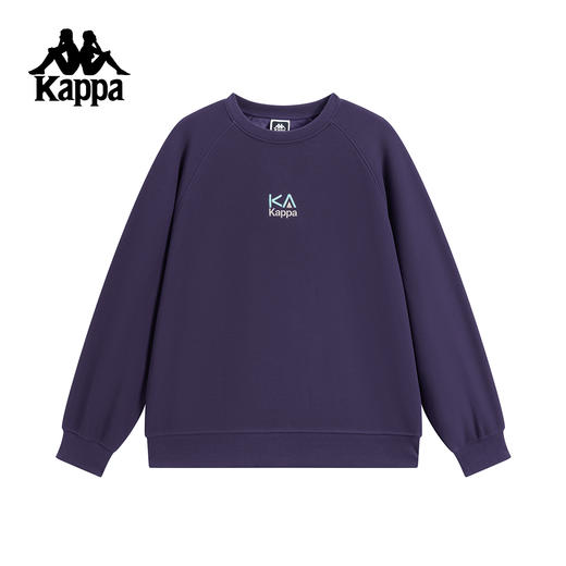 Kappa卡帕背靠背运动卫衣男2025新款秋季针织套头衫加绒刺绣上衣K0F72WT72 商品图1
