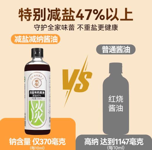 禾午淡盐有机酱油（减盐47%） 商品图2