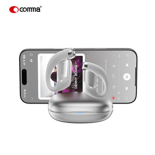 珂玛comma极越OWS AI开放式翻译耳机无线蓝牙挂耳式音乐通话 商品图6