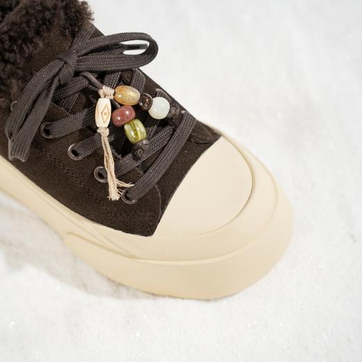 西村名物2025年冬季新款加绒高帮厚底防滑休闲鞋板鞋T25DS49421 商品图9