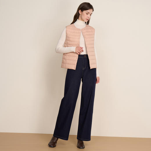 EITIE爱特爱舒适柔软打底贴身保暖内胆马夹短款羽绒服冬新款D2511903 商品图11