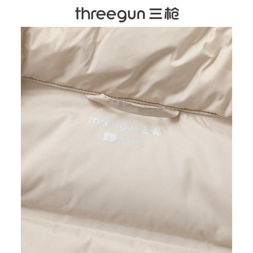Threegun三枪 羽绒立领长袖拉链女士外套-82326A111 商品图7