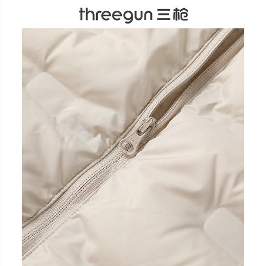 Threegun三枪 羽绒立领长袖拉链女士外套-82326A111 商品图1