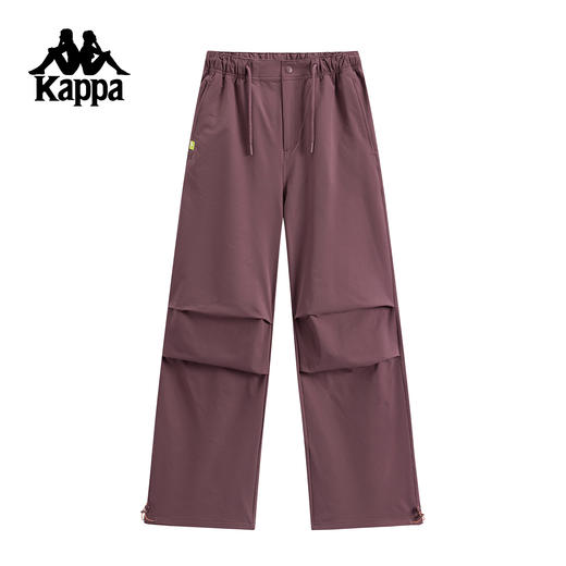 Kappa卡帕背靠背运动长裤女2025新款秋季休闲直筒裤垂感宽松裤子K0F82AY81 商品图2