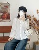 春季推荐2026→【自营】水洗棉675下摆流苏蕾丝边长袖小衫上衣-喜出 商品缩略图1