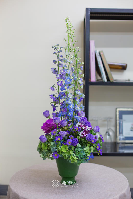 优雅紫色系桌花（含瓶） 商品图1