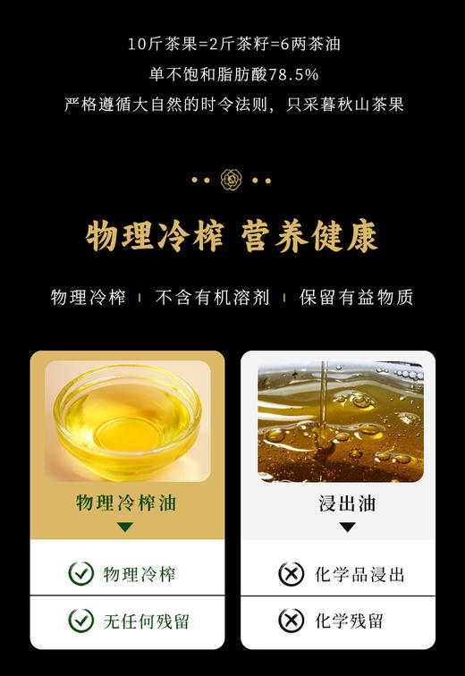 暮秋坊有机山茶油500ml/1L/2.5L 商品图4