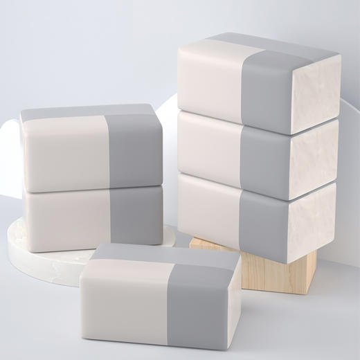 柚家竹纤维纸巾 尊享版130抽/包 3层 6包/提 1提装66753 商品图0