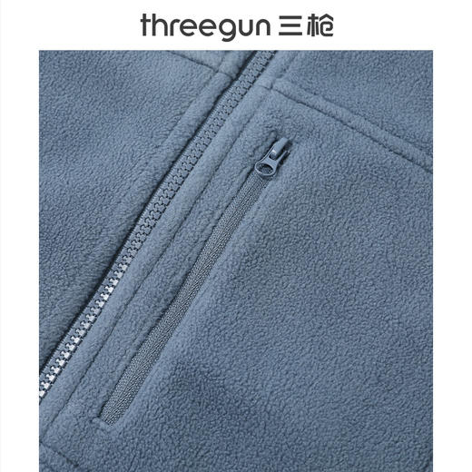 Threegun三枪 摇粒绒男士马甲-T80068A01 商品图3