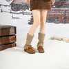 西村名物2025年冬季新款舒软平底防滑加绒内里保暖豆豆鞋全包勃肯鞋T25DM49101 商品缩略图3
