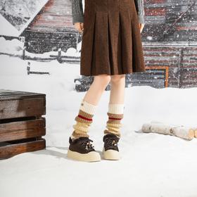 西村名物2025年冬季新款加绒高帮厚底防滑休闲鞋板鞋T25DS49421