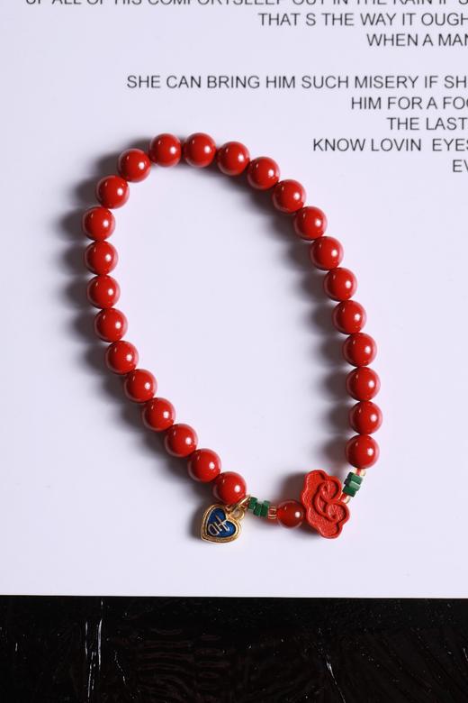 YHZS0148°吉祥·金禧·朱砂手串 商品图0