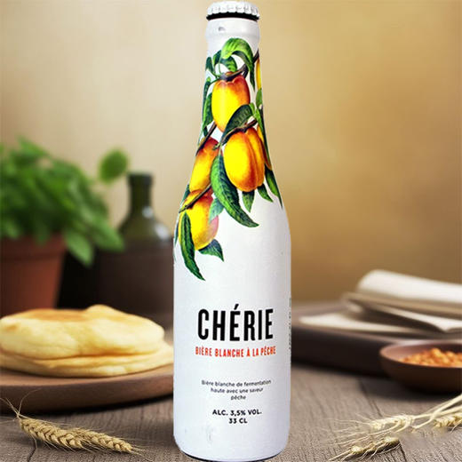 比利时进口Cherie奢莉桃味小麦啤酒女士水果味冰镇啤酒330ml/瓶 商品图0