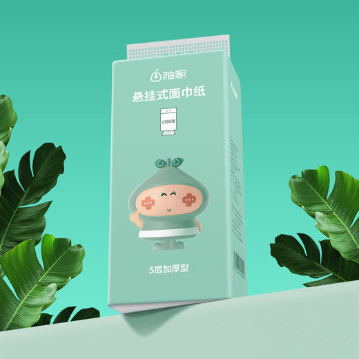柚家悬挂式面巾纸5层加厚 260抽/提 6提/箱533773 商品图0
