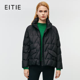 EITIE爱特爱冬季新款时尚简约显瘦百搭立领短款羽绒服8011715