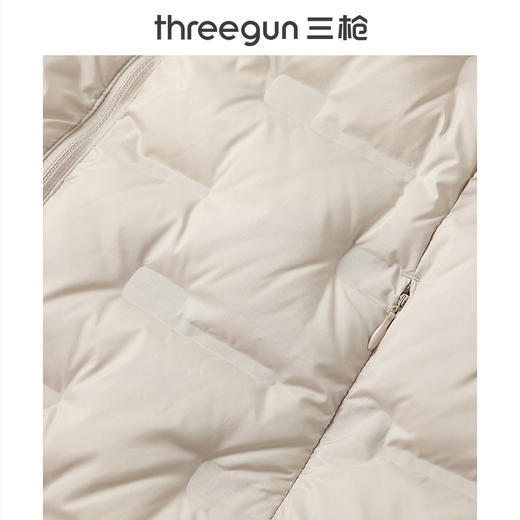 Threegun三枪 羽绒立领长袖拉链女士外套-82326A111 商品图5
