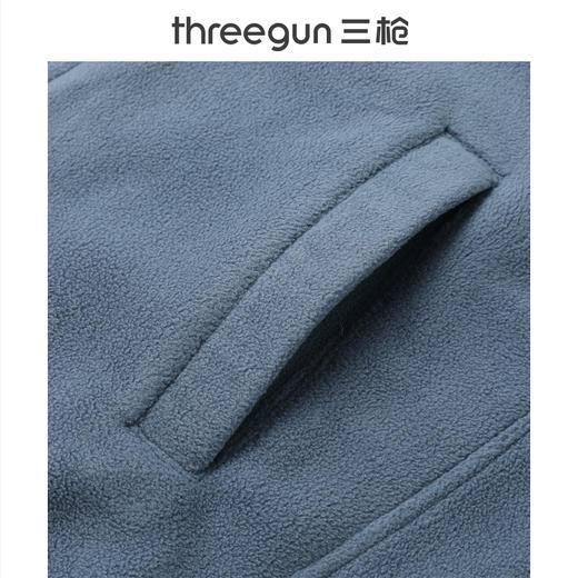 Threegun三枪 摇粒绒男士马甲-T80068A01 商品图5