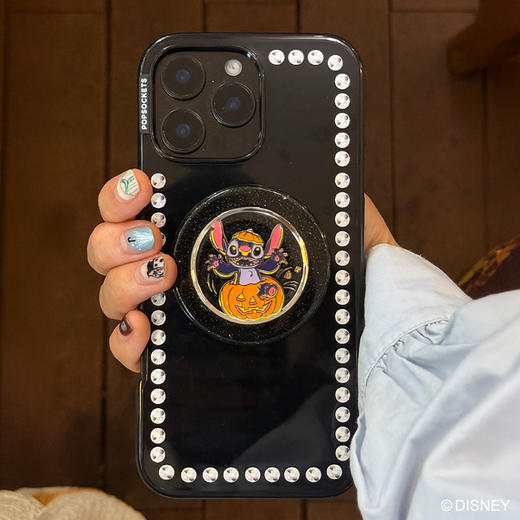 【米奇南瓜夜】南瓜鬼史迪奇·MagSafe圆啪嗒 Disney联名系列 MAGSAFE磁吸手机气囊支架 Round圆啪嗒系列 撞色 万圣 商品图1