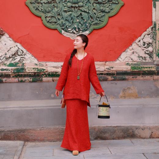 【2026东衣作】新中式上衣+半裙（25808140+25706386b-安暖） 商品图0