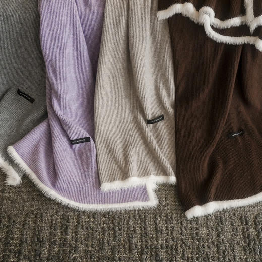 【换季出清】自然醒针织羊毛手工编织毯MT 商品图4