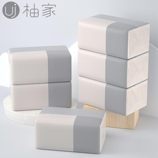 柚家竹纤维纸巾 尊享版130抽/包 3层 18包/箱22776 商品图2