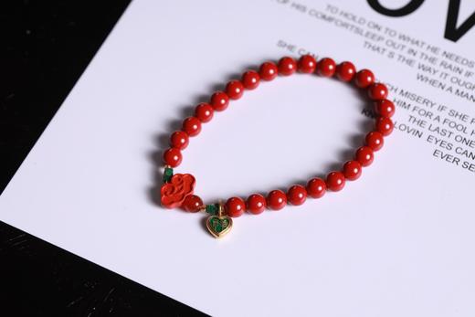 YHZS0148°吉祥·金禧·朱砂手串 商品图2