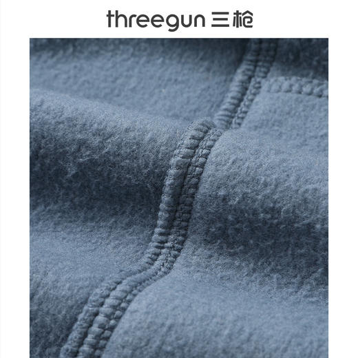 Threegun三枪 摇粒绒男士马甲-T80068A01 商品图13