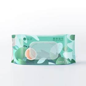 柚家厨房湿巾80片/包 3包/箱130233