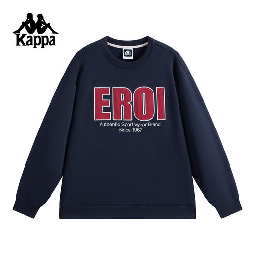 Kappa卡帕背靠背运动卫衣男2025新款秋季休闲圆领套头衫上衣女潮K0F72WT07 商品图0