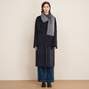EITIE爱特爱气质清冷灰色围巾领直筒双面呢羊毛大衣秋冬新款D2514909大衣 商品缩略图1