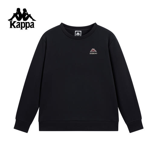 Kappa卡帕背靠背运动卫衣男2025新款秋季针织加绒套头衫保暖上衣K0F72WT30 商品图1