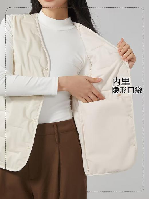 女王节抢购价-不支持退【自营】100%绵羊毛《雪中飞品牌》春秋冬三季可穿2580男女同款气绒羊毛马甲（3-7天发）-喜出 商品图9