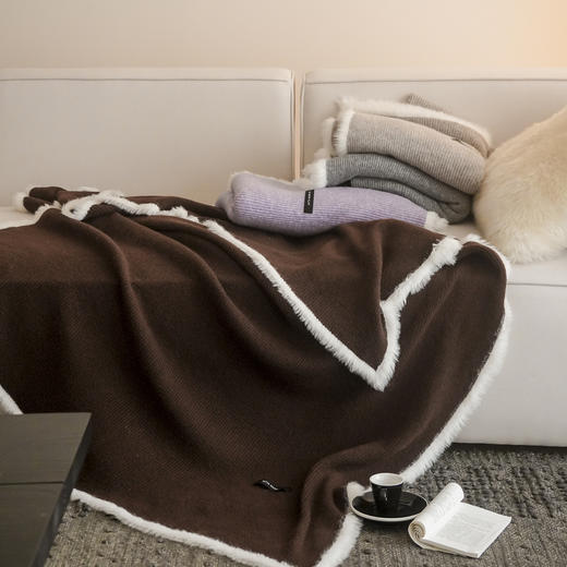 【换季出清】自然醒针织羊毛手工编织毯MT 商品图8