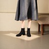 西村名物2025年冬季新款短筒粗跟气质瘦瘦靴切尔西靴T25DS49571 商品缩略图2