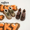 Safiya/索菲娅2025潮趣松果系带厚底百搭艺术家联名保暖加绒短靴SFD4118326 商品缩略图7