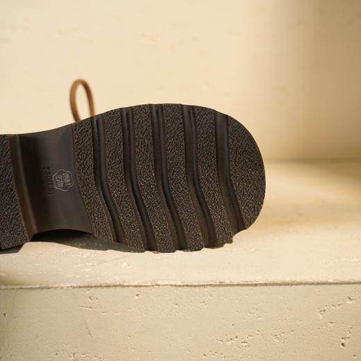 【绒里可选】西村名物2025年冬季新款英伦风厚底防滑系带马丁靴T25DS49801 商品图10