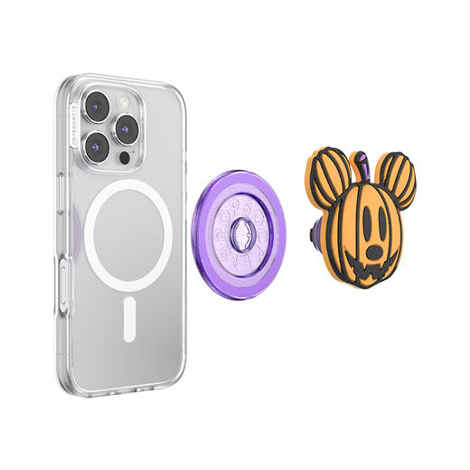 【米奇南瓜夜】派对南瓜米奇·MagSafe圆啪嗒 Disney联名系列 MAGSAFE磁吸手机气囊支架 Round圆啪嗒系列 橙色 夜光 万圣 商品图3
