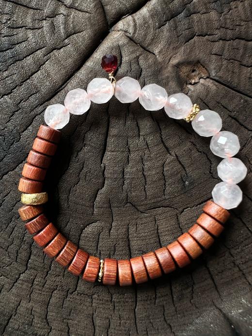 SpoiledBrat Jewelry 檀香木太阳石/粉晶/绿松石手串 商品图2