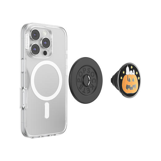 【等待南瓜大仙】躺下看星星·MagSafe圆啪嗒 MAGSAFE磁吸手机气囊支架 Round圆啪嗒系列 金属珐琅 黄色 史努比 Snoopy 商品图3