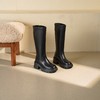西村名物2025年冬季新款舒适百搭粗跟显高骑士靴不过膝高筒靴T25DQ49601 商品缩略图9