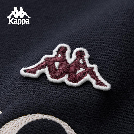 Kappa卡帕背靠背运动卫衣男2025新款秋季针织圆领套头衫上衣女潮K0F72WT21 商品图3