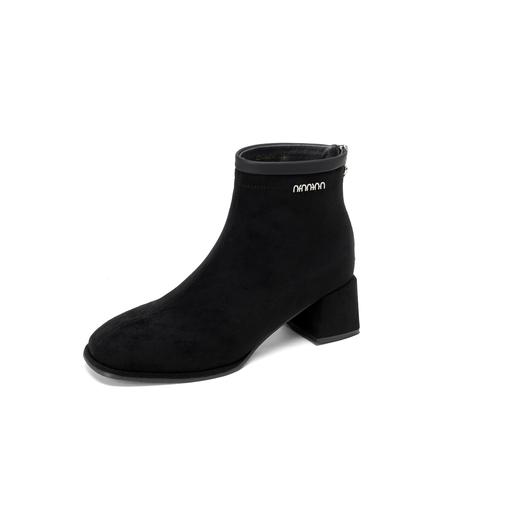 西村名物2025年冬季新款短筒粗跟气质瘦瘦靴切尔西靴T25DS49571 商品图11