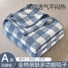 【多样屋专柜】多样屋全棉小格毛巾被/枕套-粉，灰，蓝3色任选150*200cm/200*230cm 商品缩略图0