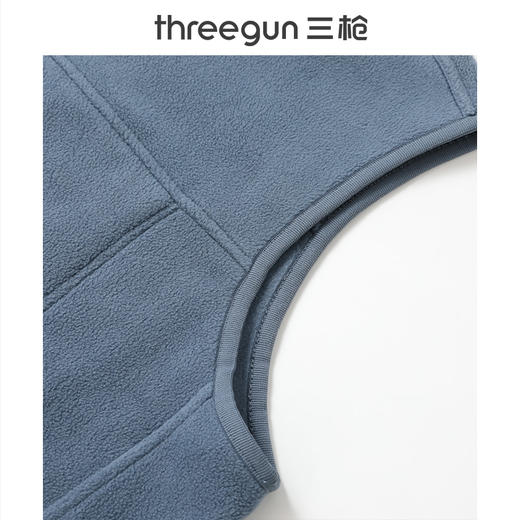 Threegun三枪 摇粒绒男士马甲-T80068A01 商品图4